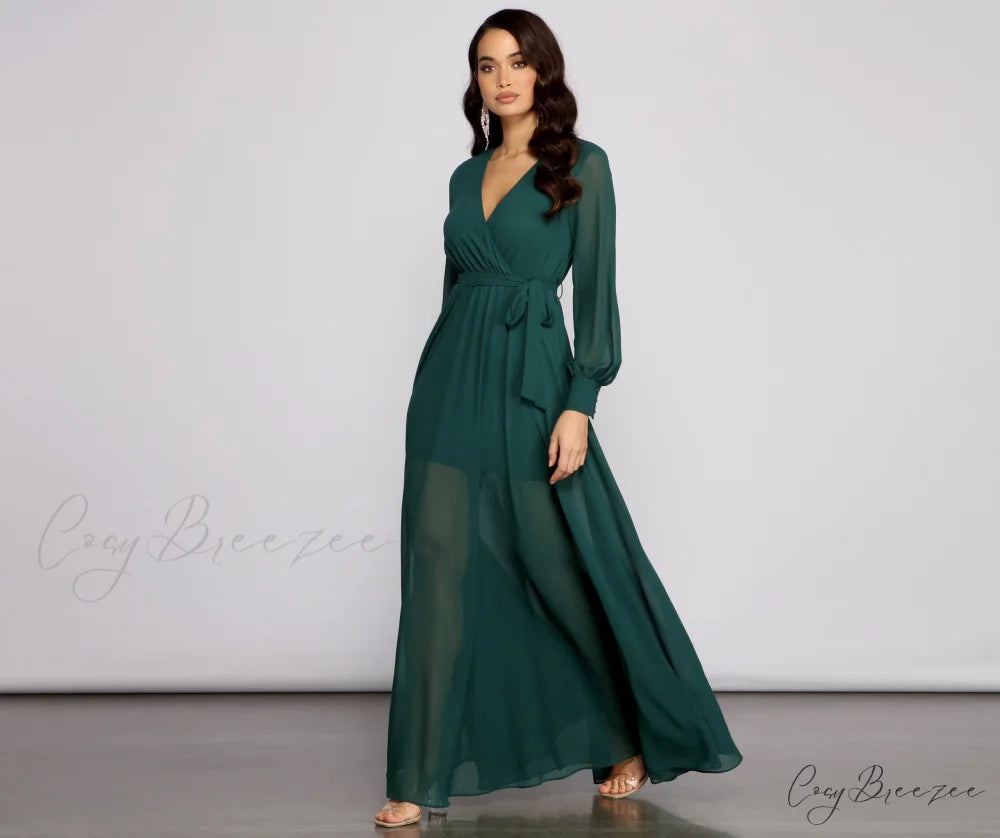 Bryn Chiffon Stylish A-Line Formal Dress