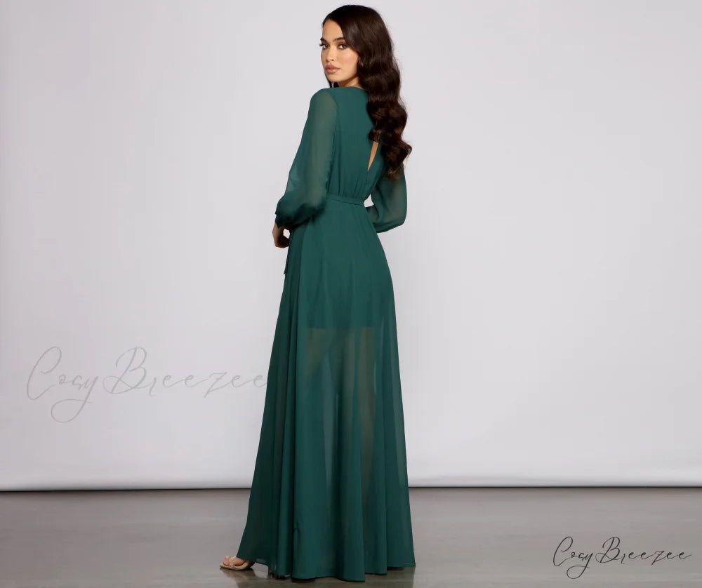 Bryn Chiffon Stylish A-Line Formal Dress