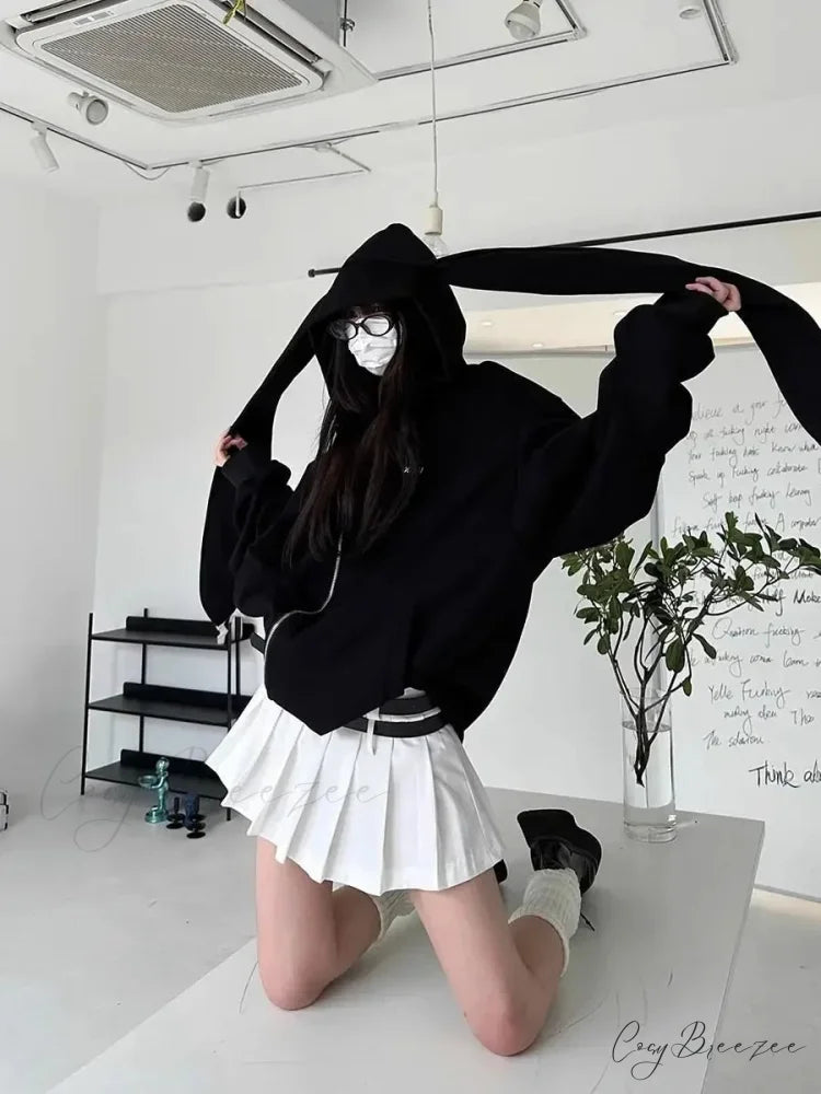 Bunny Girl Ears Hoodie hoodies-241228