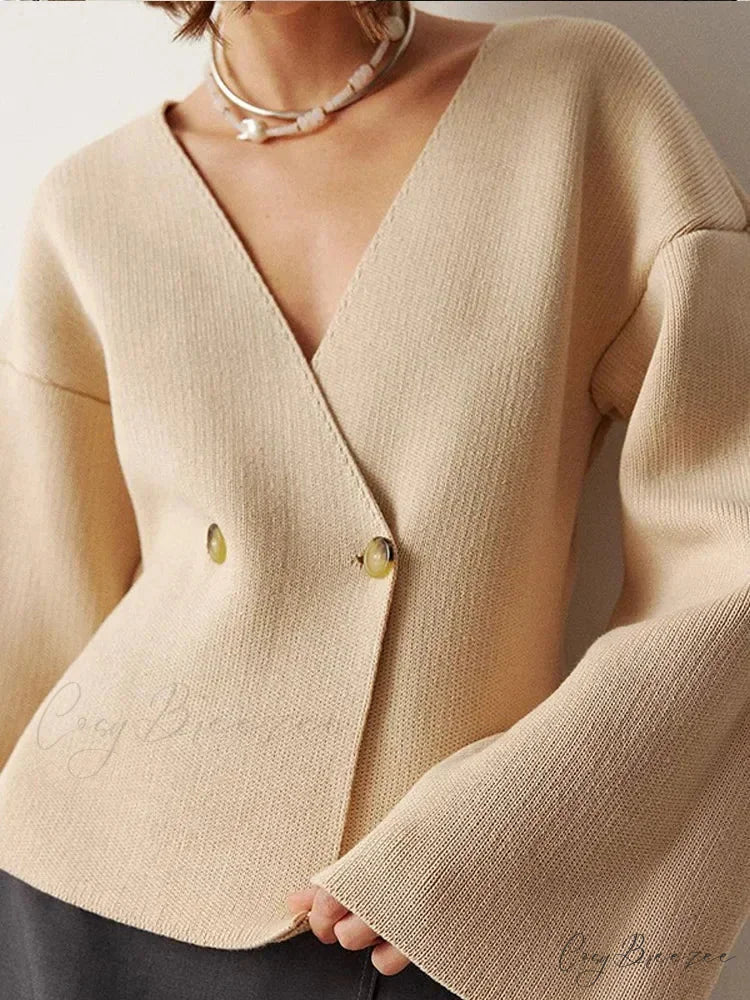 Burgundy Loose Full Sleeve Cardigan cardigans-241228