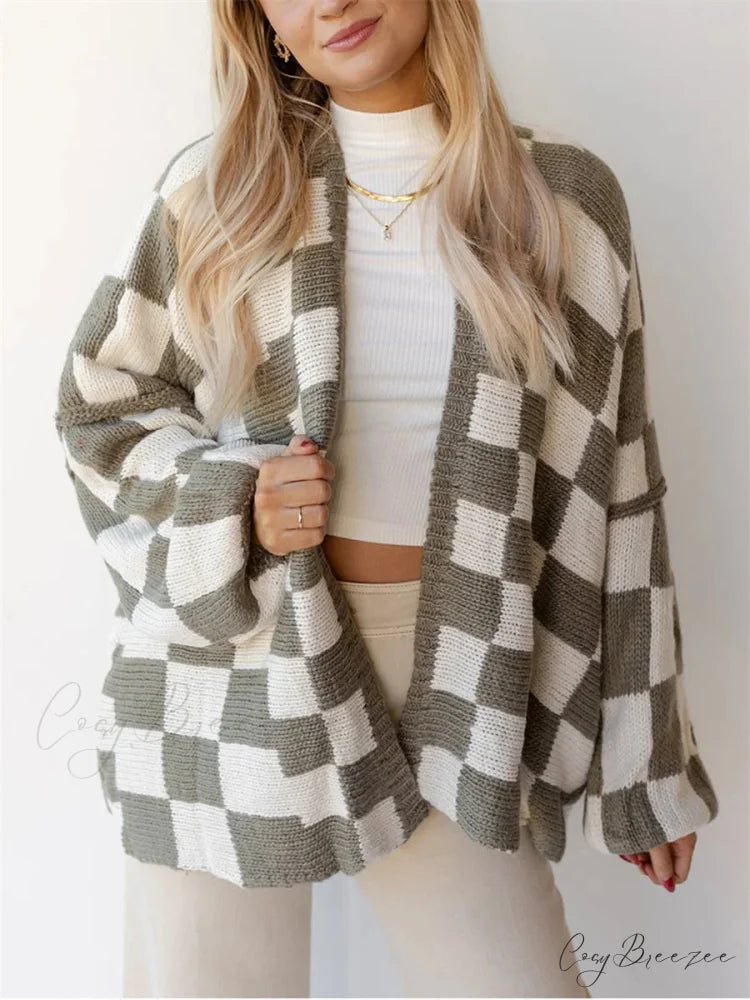 Button-Down Sweater Cardigan grey / S cardigans-241228