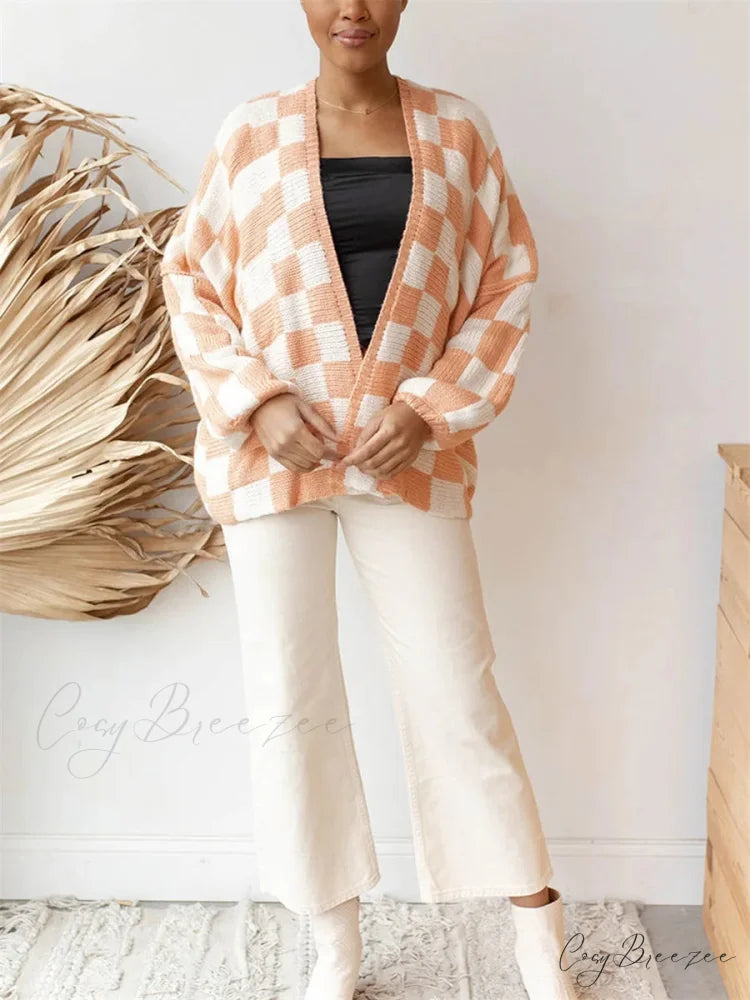 Button-Down Sweater Cardigan pink / S cardigans-241228