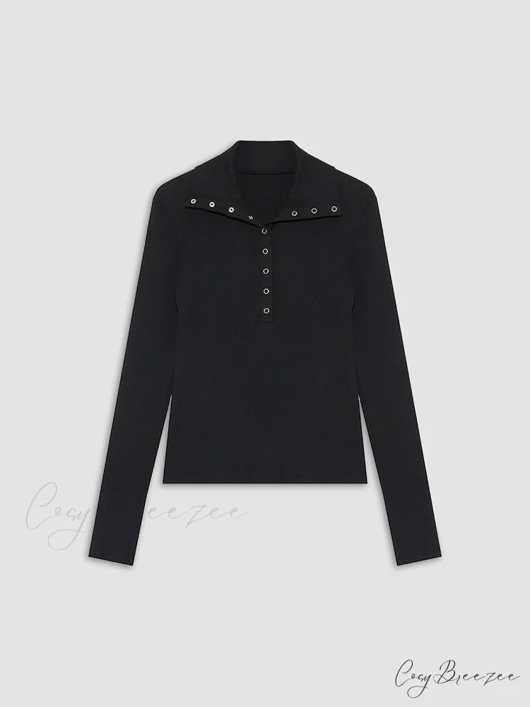Button Up Graceful Collared Shirt