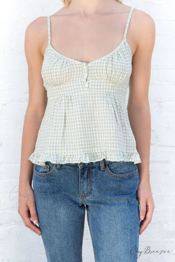 Cami Elegant Buttoned Top