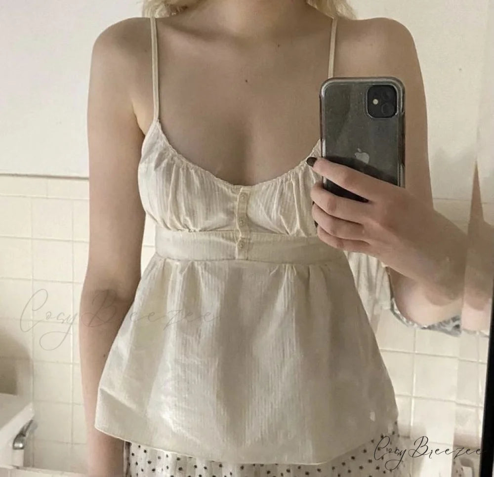 Cami Elegant Buttoned Top