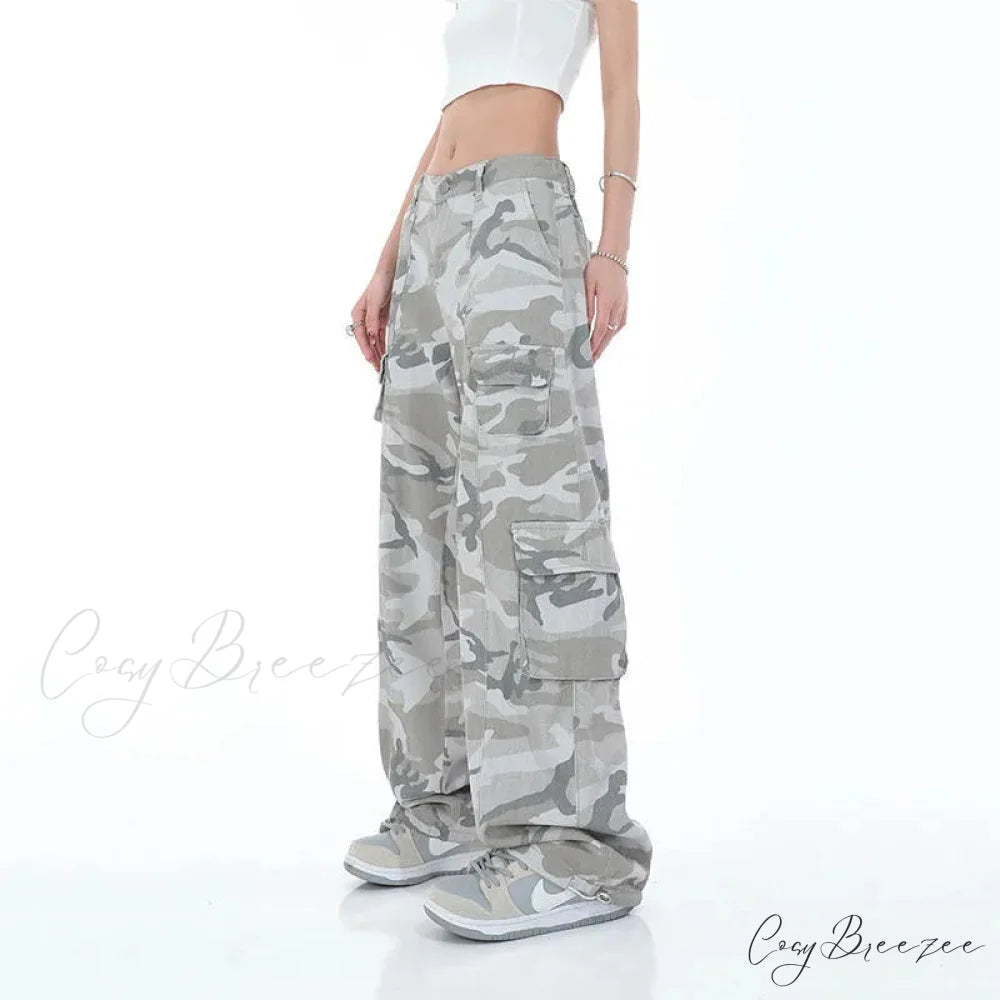 Camouflage Cargo Streetwear Pants pants-241228