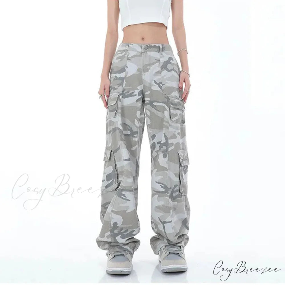 Camouflage Cargo Streetwear Pants pants-241228