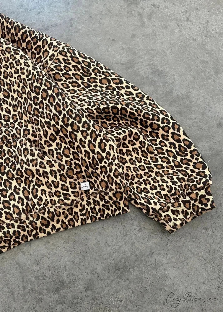 Camouflage Zip-Up Hoodie hoodies-241228