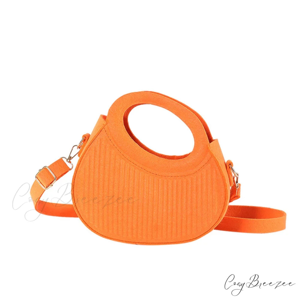 Candy Color Top-Handle Casual Crossbody Womens Handbag Orange handbag-250126
