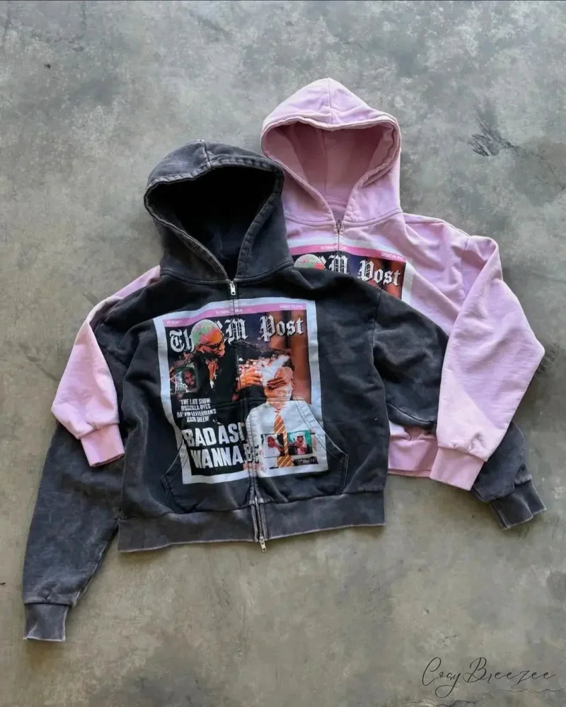 Cardigan Hooded Hoodie hoodies-241228