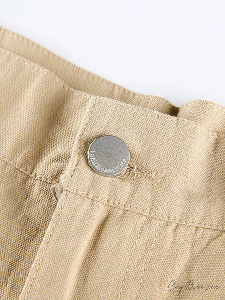Cargo Camouflage Graceful Patchwork Jeans