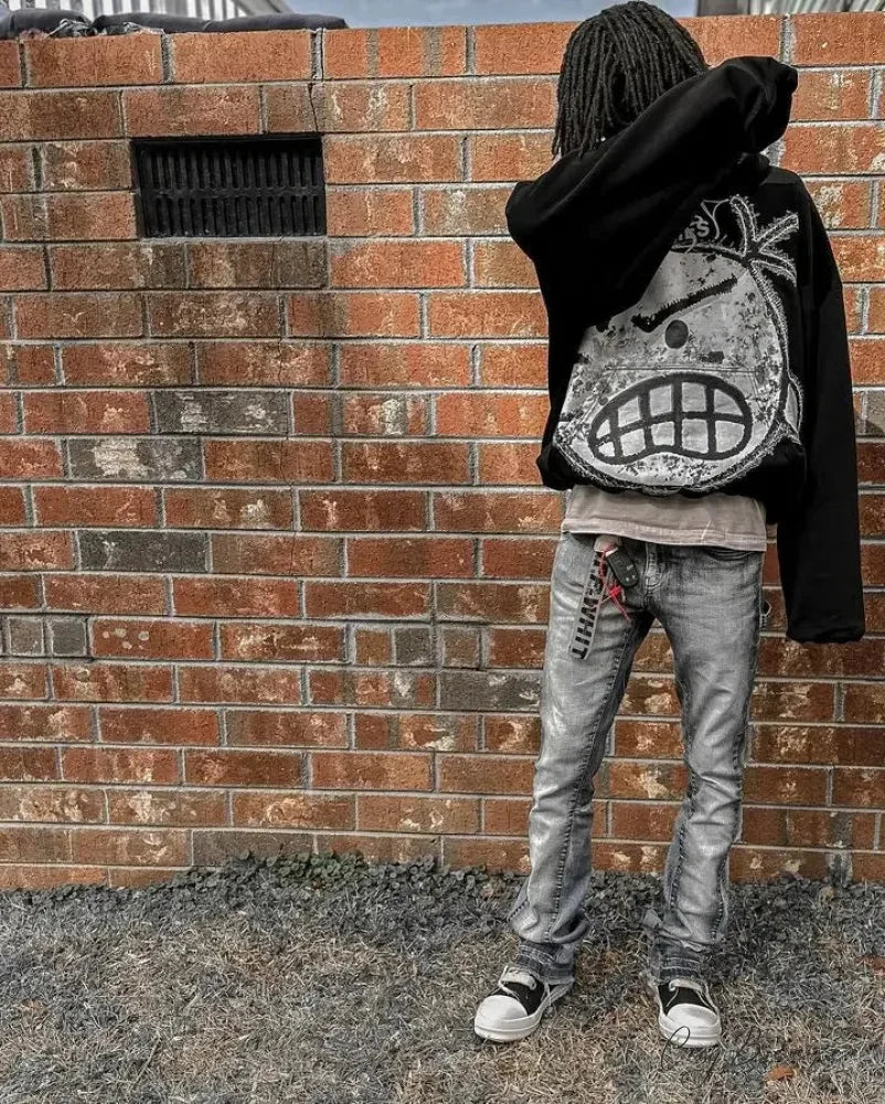 Cartoon Pattern Printed Hoodie hoodies-241228
