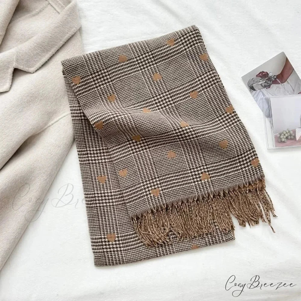 Cashmere Winter Plaid Pashmina Scarf scarf-241228