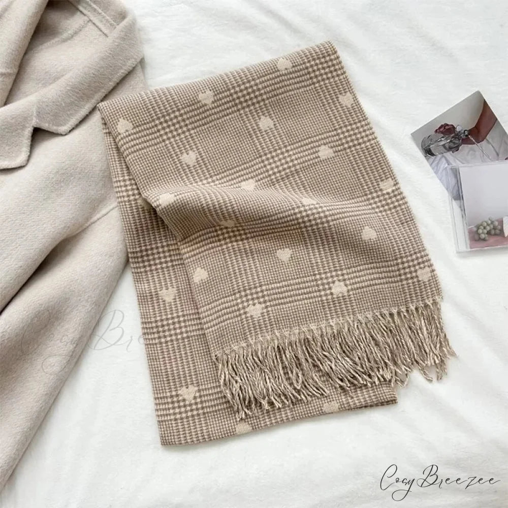 Cashmere Winter Plaid Pashmina Scarf scarf-241228