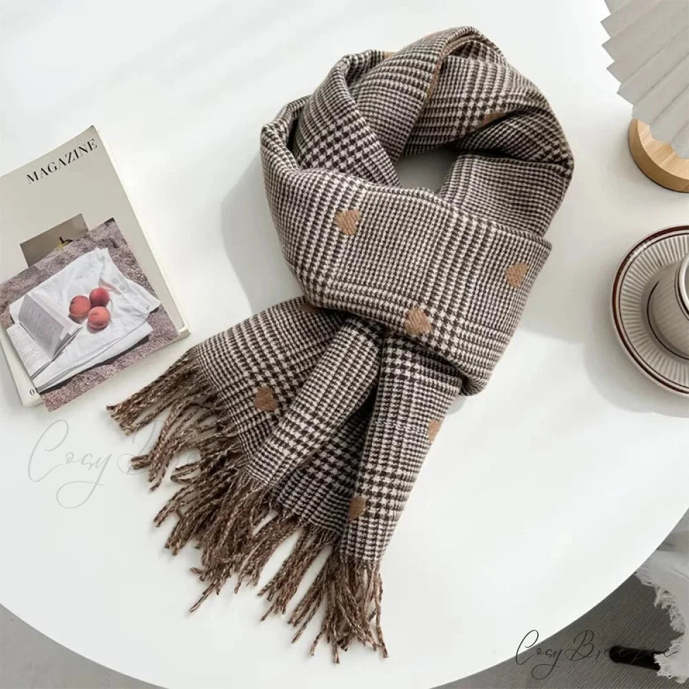 Cashmere Winter Plaid Pashmina Scarf scarf-241228