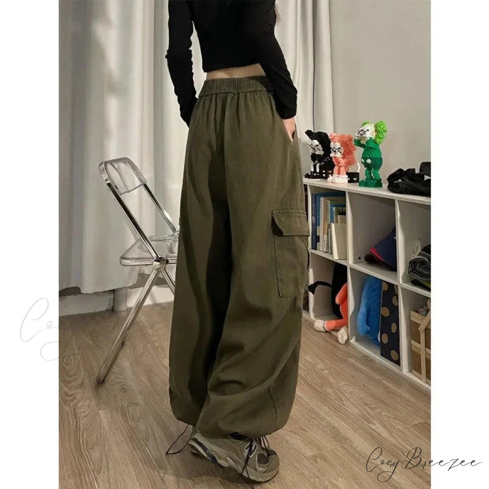 Casual Harajuku Y2K Cargo Pants pants-241228