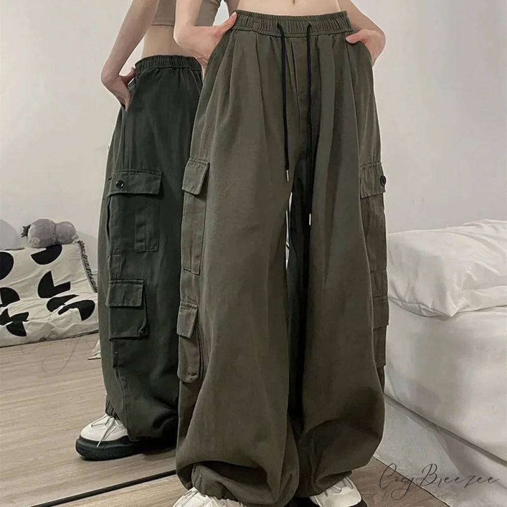 Casual Harajuku Y2K Cargo Pants pants-241228