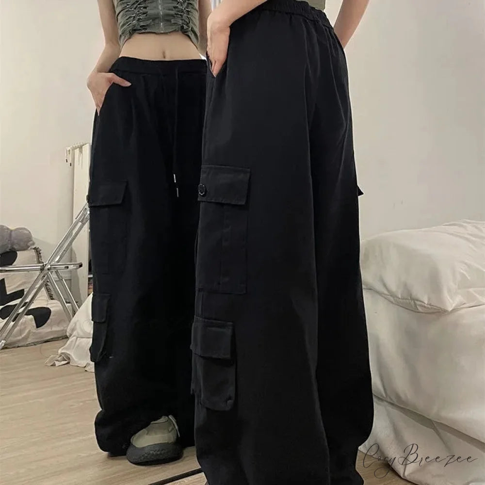 Casual Harajuku Y2K Cargo Pants pants-241228