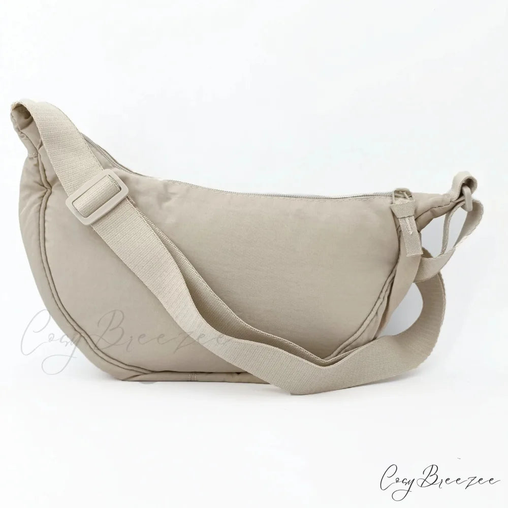 Casual Nylon Designer Hobos Crossbody Bag Beige crossbody-250126