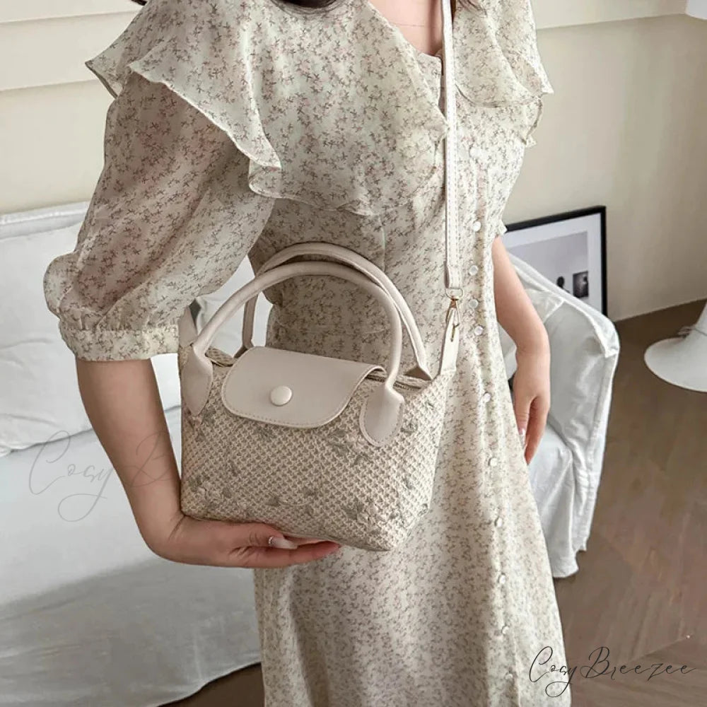 Casual Straw Crossbody Beach Handbag handbag-250126