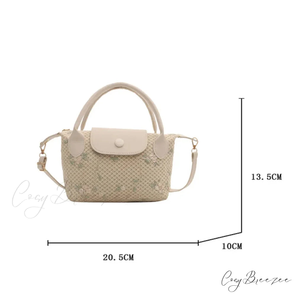Casual Straw Crossbody Beach Handbag handbag-250126