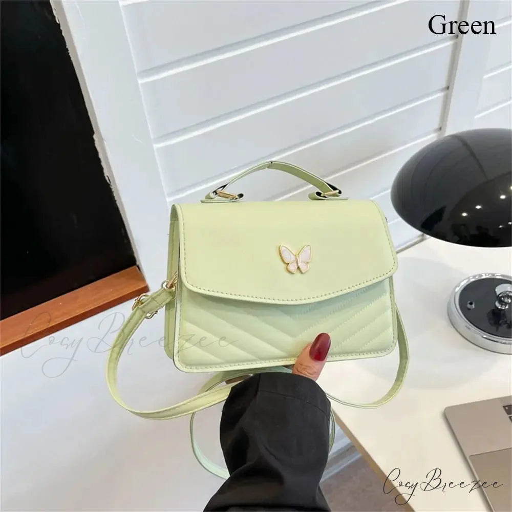 Casual Western Small Crossbody Handbag Green handbag-250126