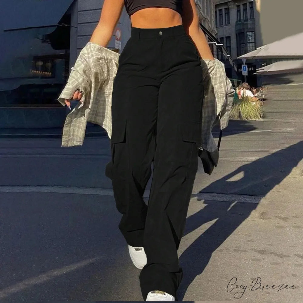 Checkered Pattern Stretchy Waist Pull-Tie Lounge Pant Black / S pant-250223