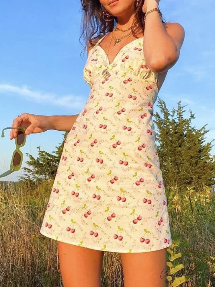 Checkered Swing Graceful Mini Dress White / S