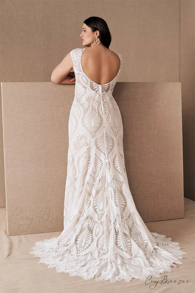 Cherished Love Lace Trendy Mermaid Wedding Dress