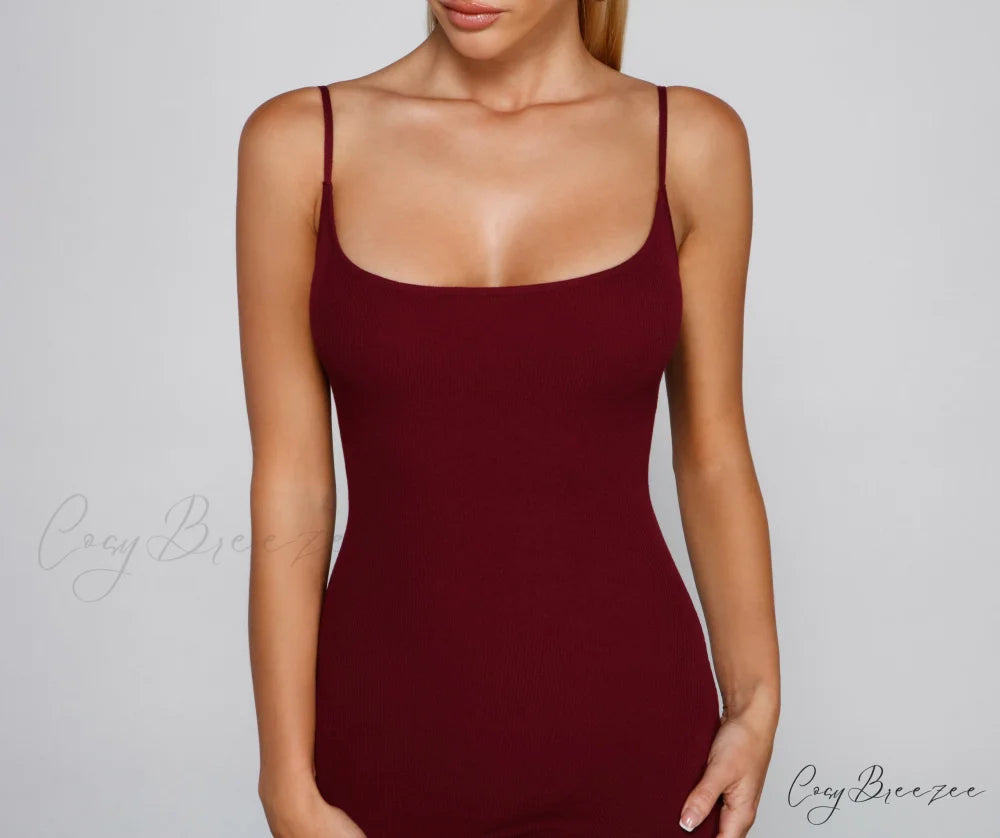 Chic And Seamless Charming Midi Sweater Dress