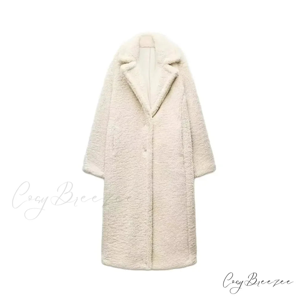 Classic Wool Mix Double-Breasted Coat apricot / XS overcoats-241228