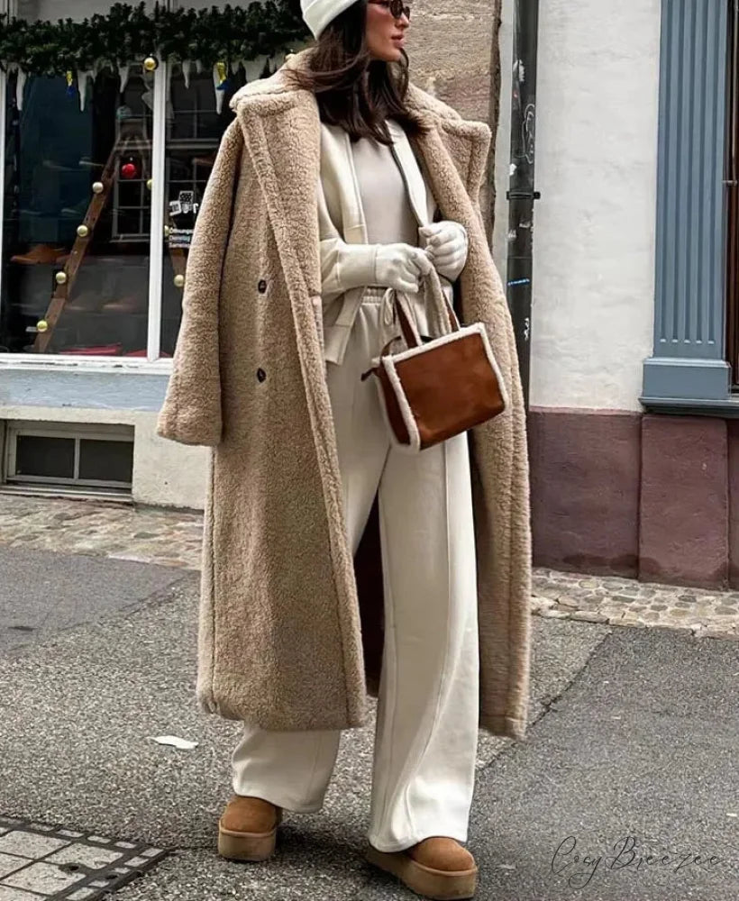 Classic Wool Mix Double-Breasted Coat overcoats-241228