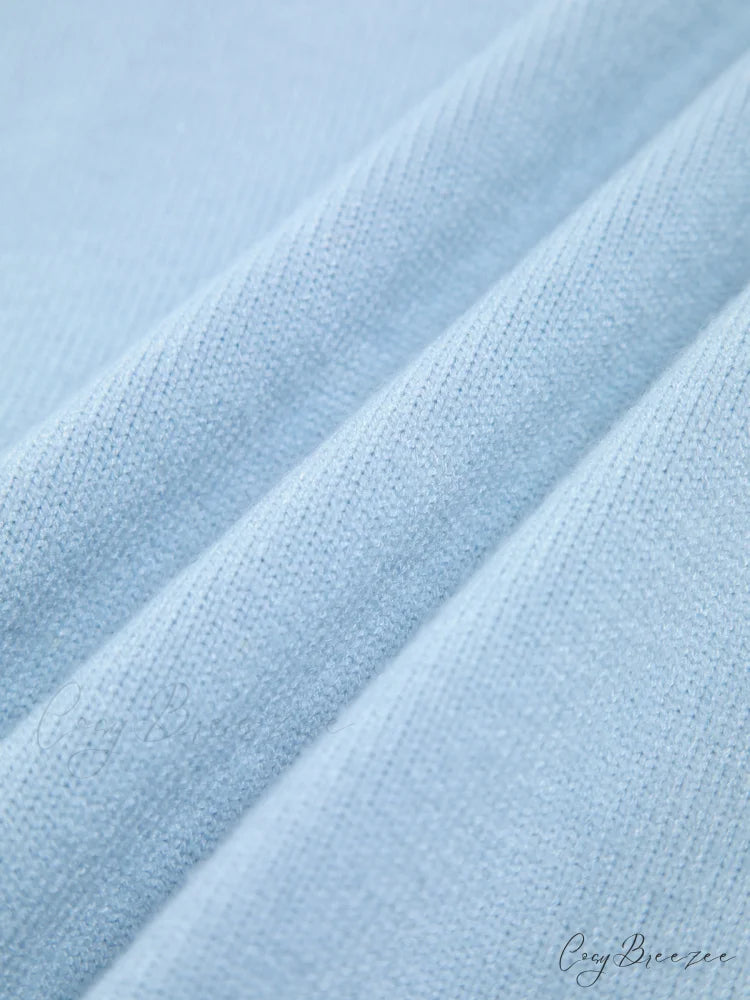 Cloudless Sky Graceful Turtleneck Oversized Sweater