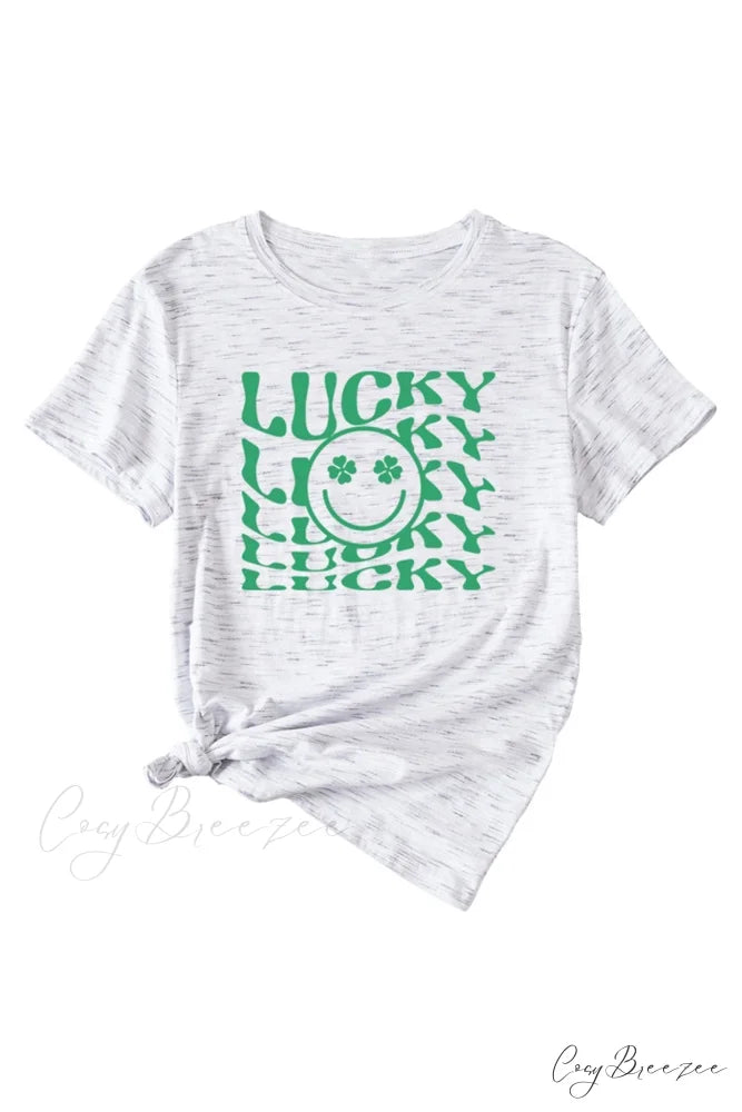 Clover Printed T-shirt Graphite Gray / S