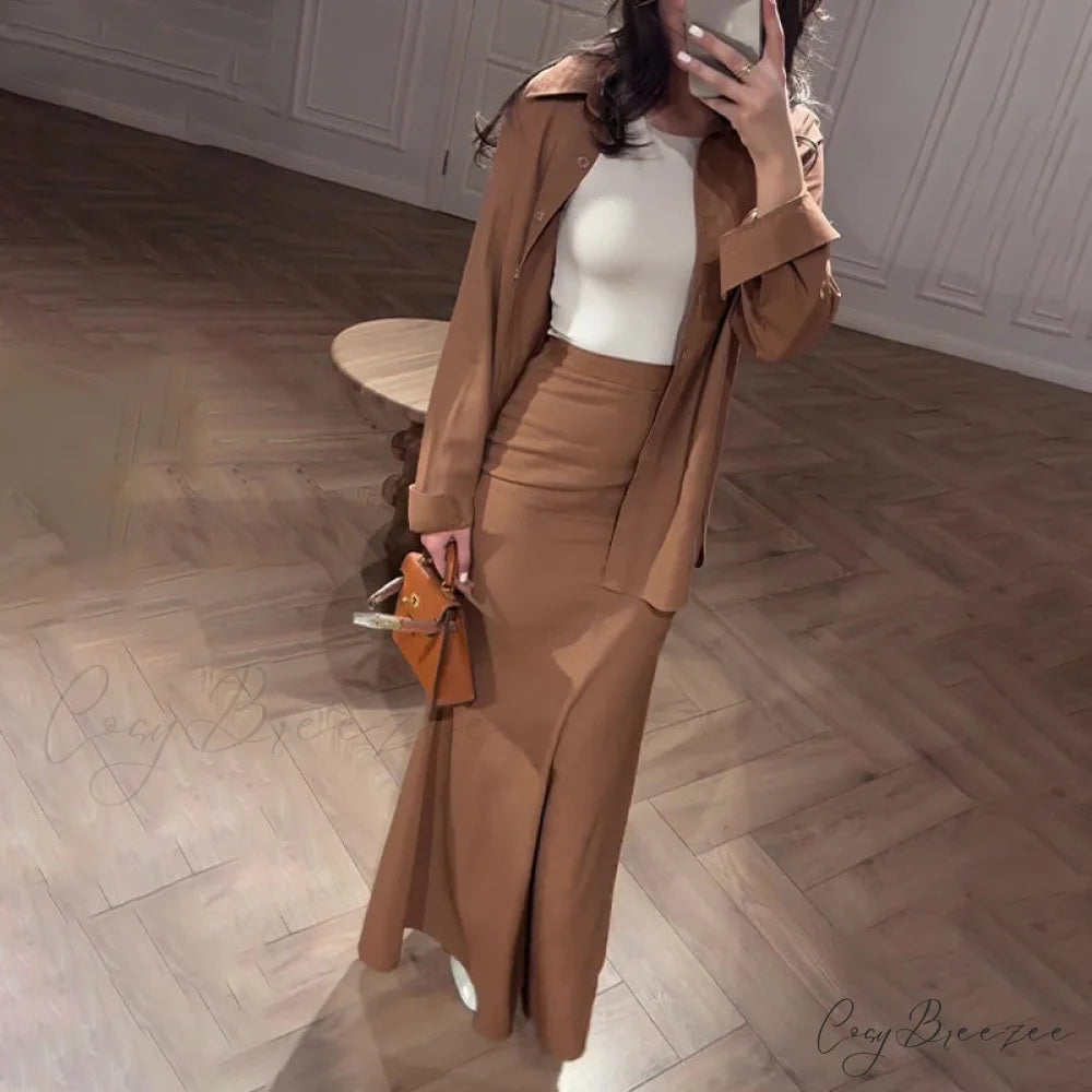Comfortable High-Waist Suit