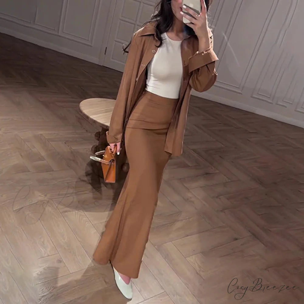 Comfortable High-Waist Suit