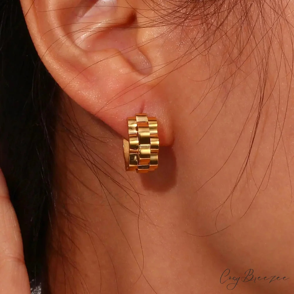 CORALINE Elegant EARRINGS Gold