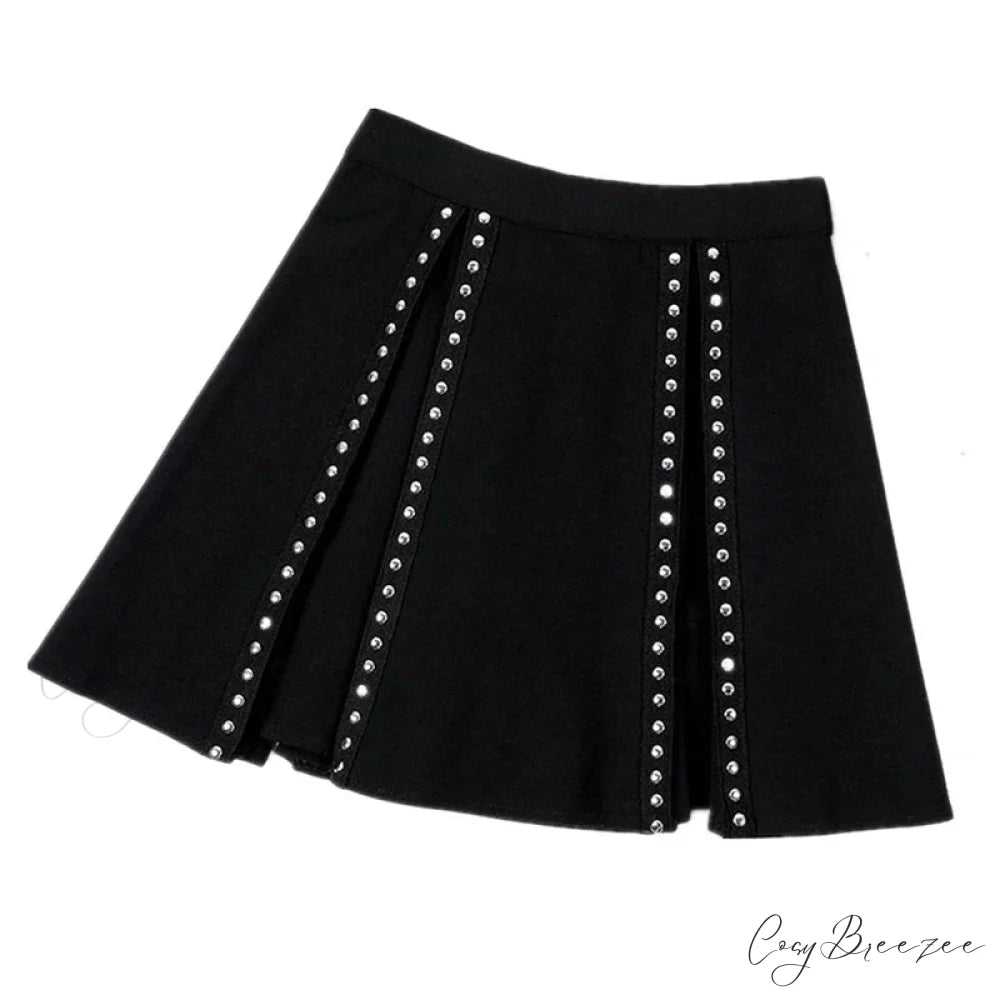 Cosplay Y2k Women High Waist Korean Style Pleated for Girls Cute Sweet Ladies Plaid Mini Skirt BLACK / S