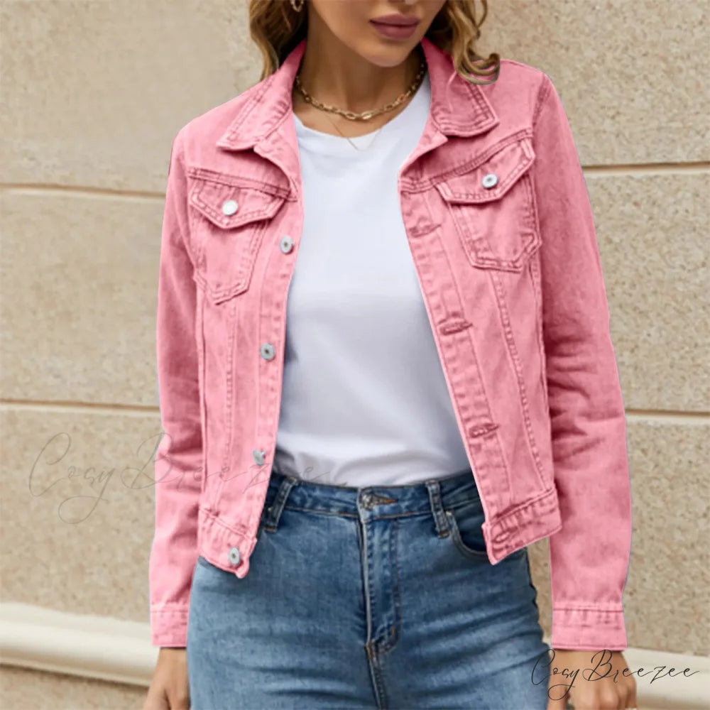 Cotton Denim Spring Autumn Cardigan Punk Gothic Bomber Windbreaker Hollow Out Jacket