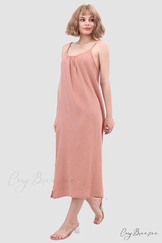 Cotton Suspender Dress
