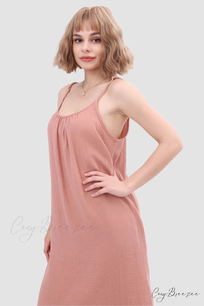 Cotton Suspender Dress Watermelon / M
