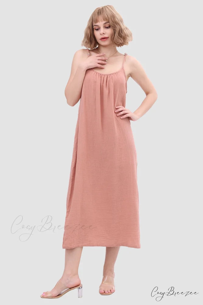 Cotton Suspender Dress Watermelon / XL