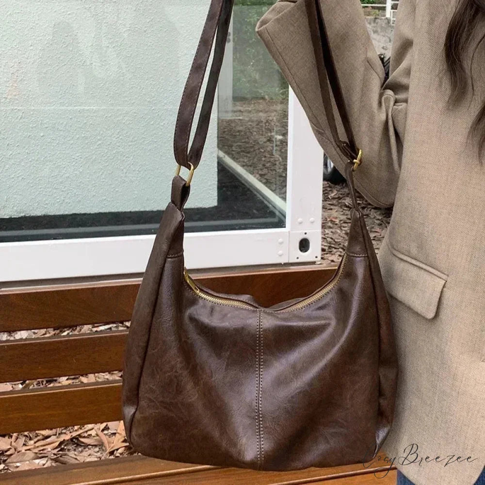 Cowhide Luxury Messenger Crossbody Bag crossbody-250126