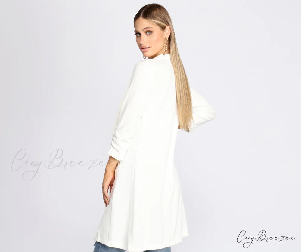 Crepe Longline Blazer for Boss Babes