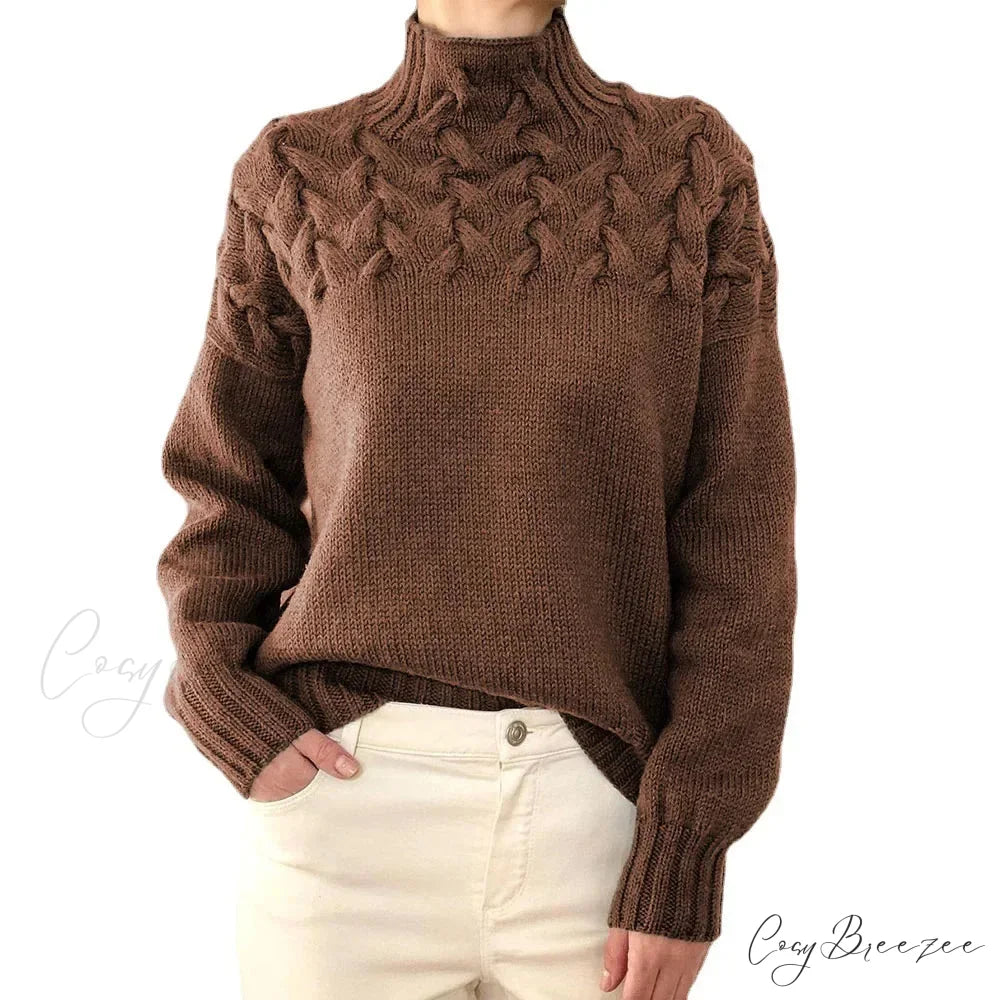 Crochet & Knitted Heavy Pink Sweater swraters-241228