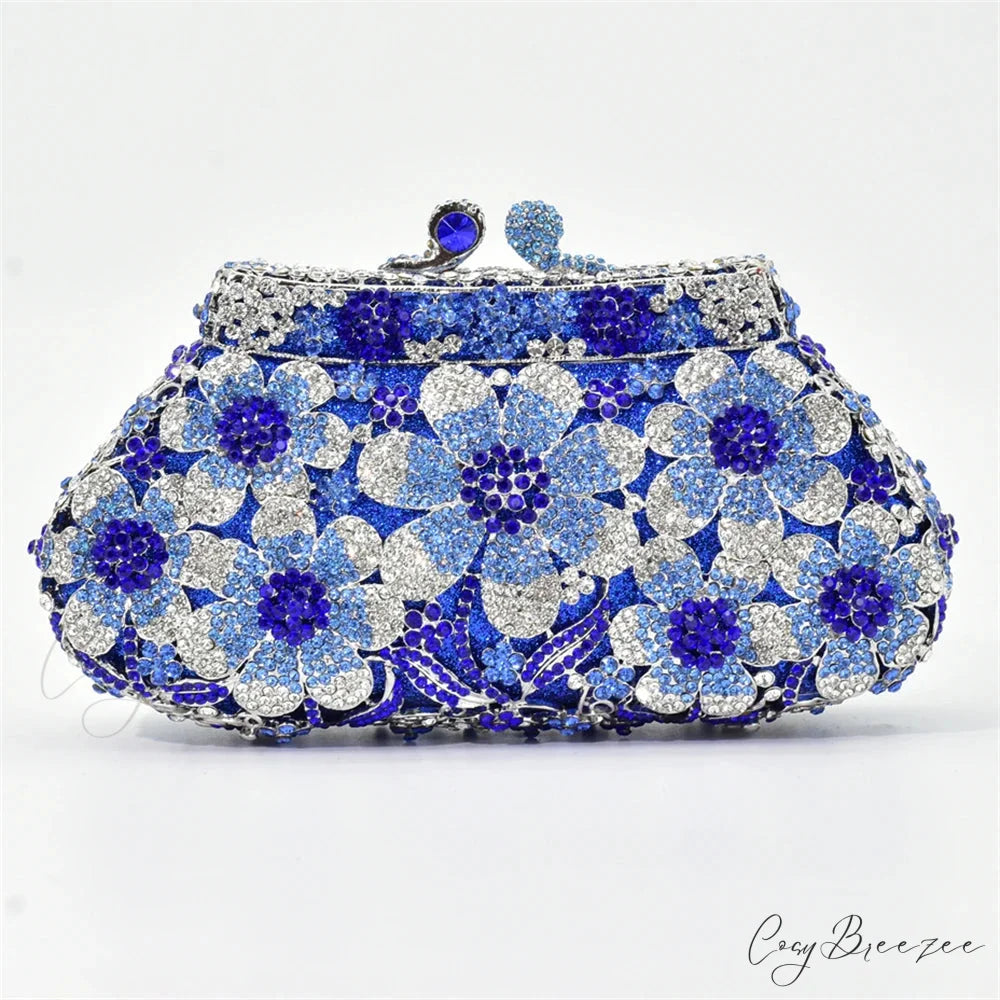 Crystal Bling Bridal Wedding Flower Diamond Clutch Bag color4 clutchbag-250126