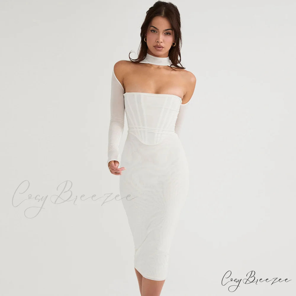 Cut Out Lace Up Open Classic Back Sleeveless Maxi Dress - Red M / White