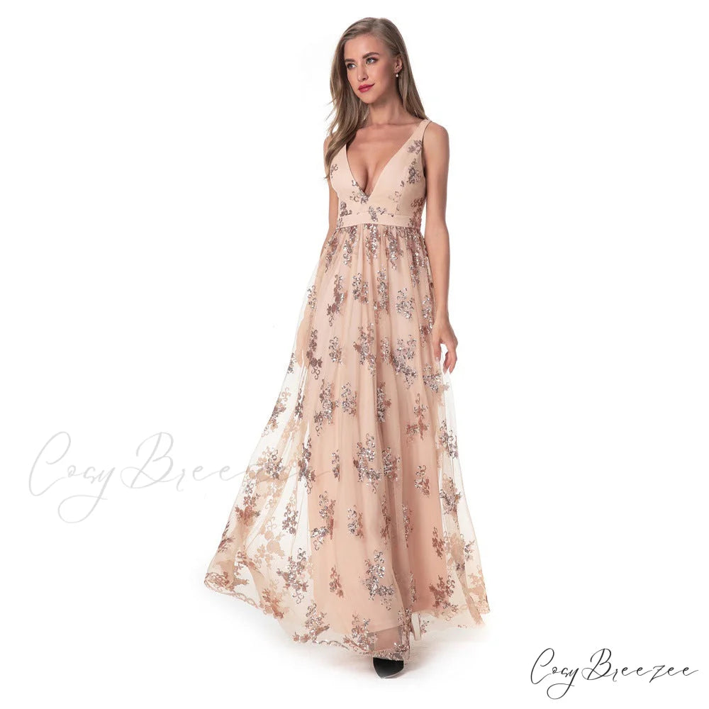 Daisy Pleated Stylish Tulle Formal Dress
