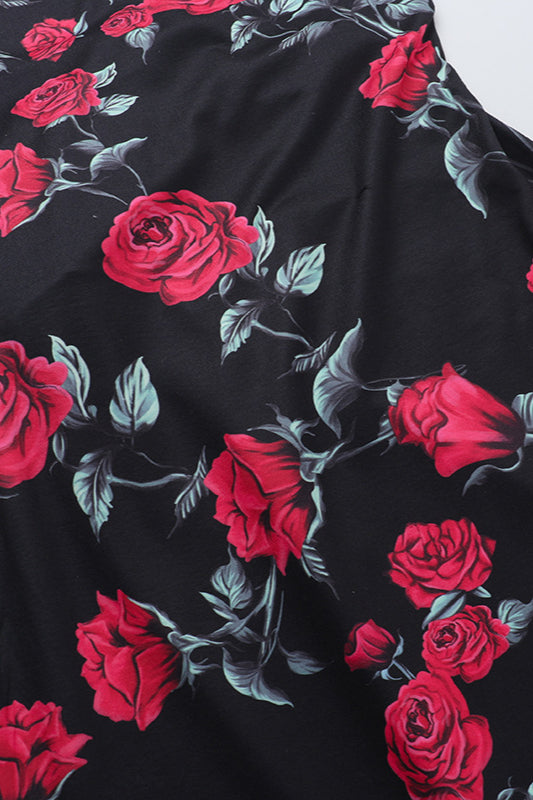 Square Neck Floral Cami Party Dress