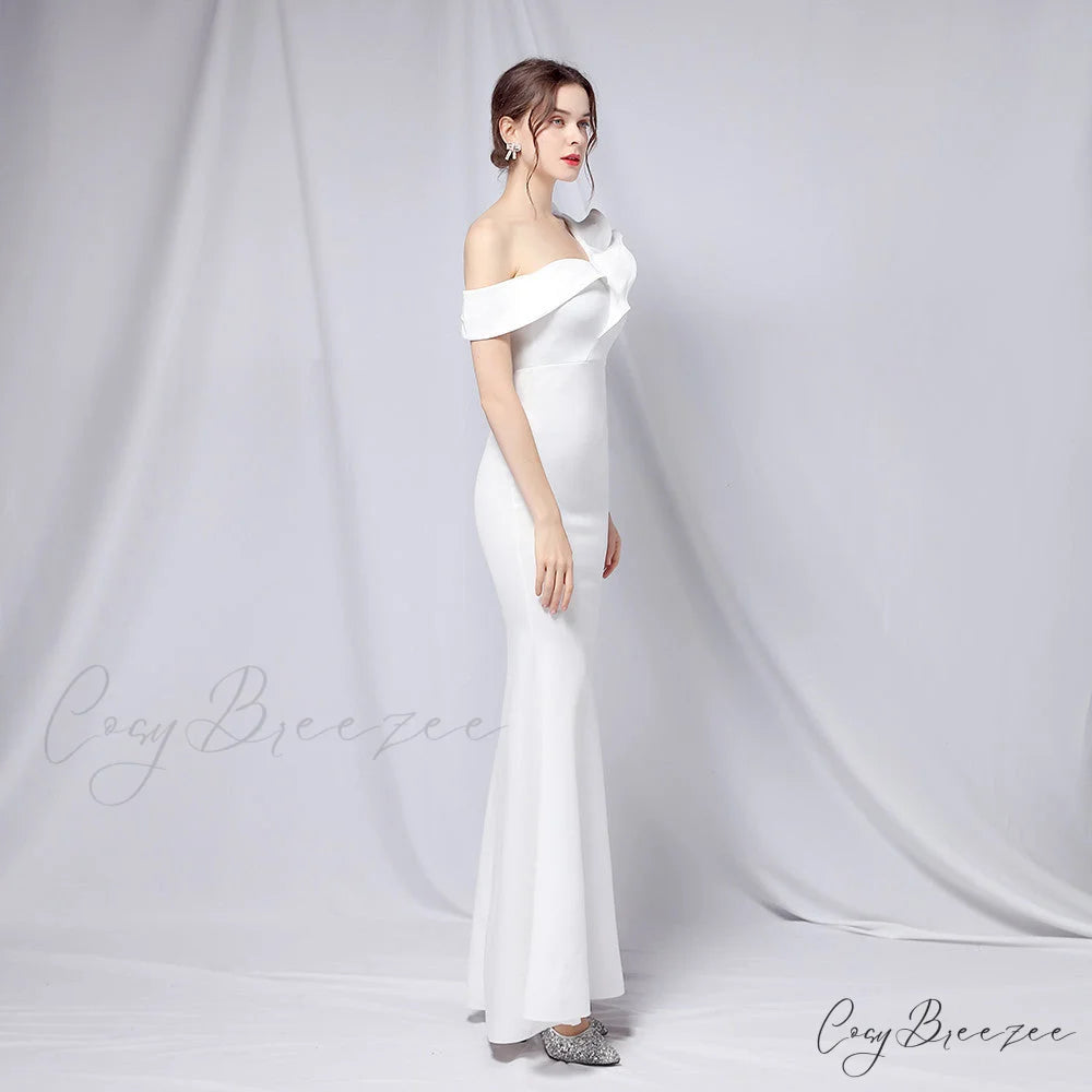 Delana Elegant Formal Charming One Shoulder Dress